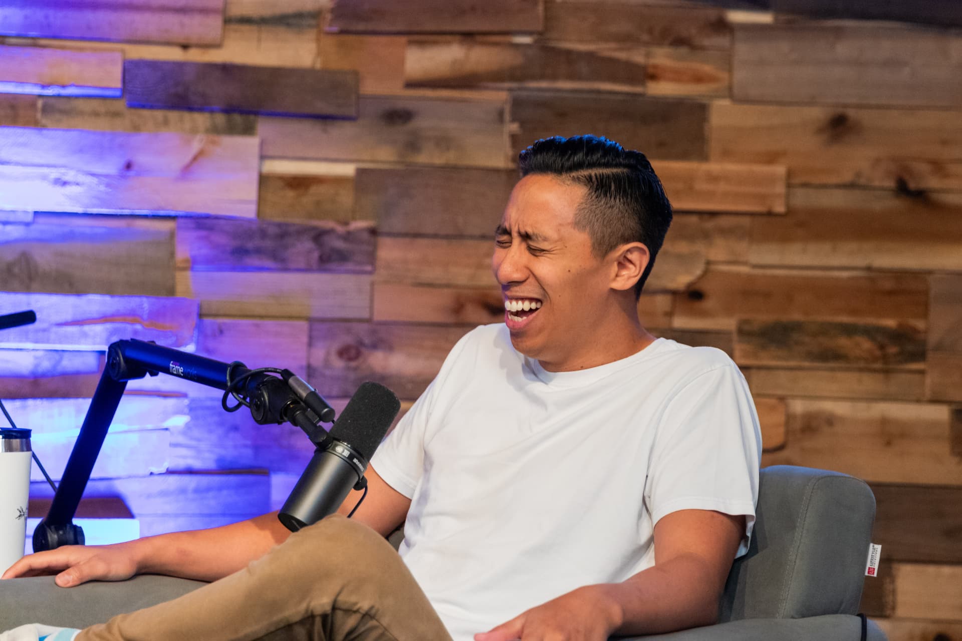 Aaron Mamuyac in the Disciple Standard studio