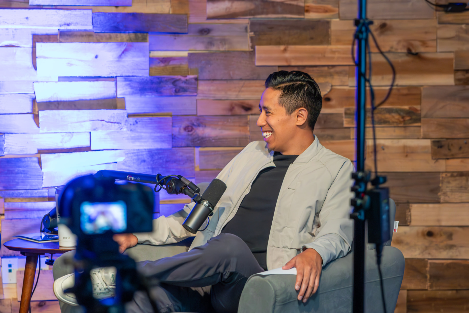 Behind the scenes at the Disciple Standard podcast studio